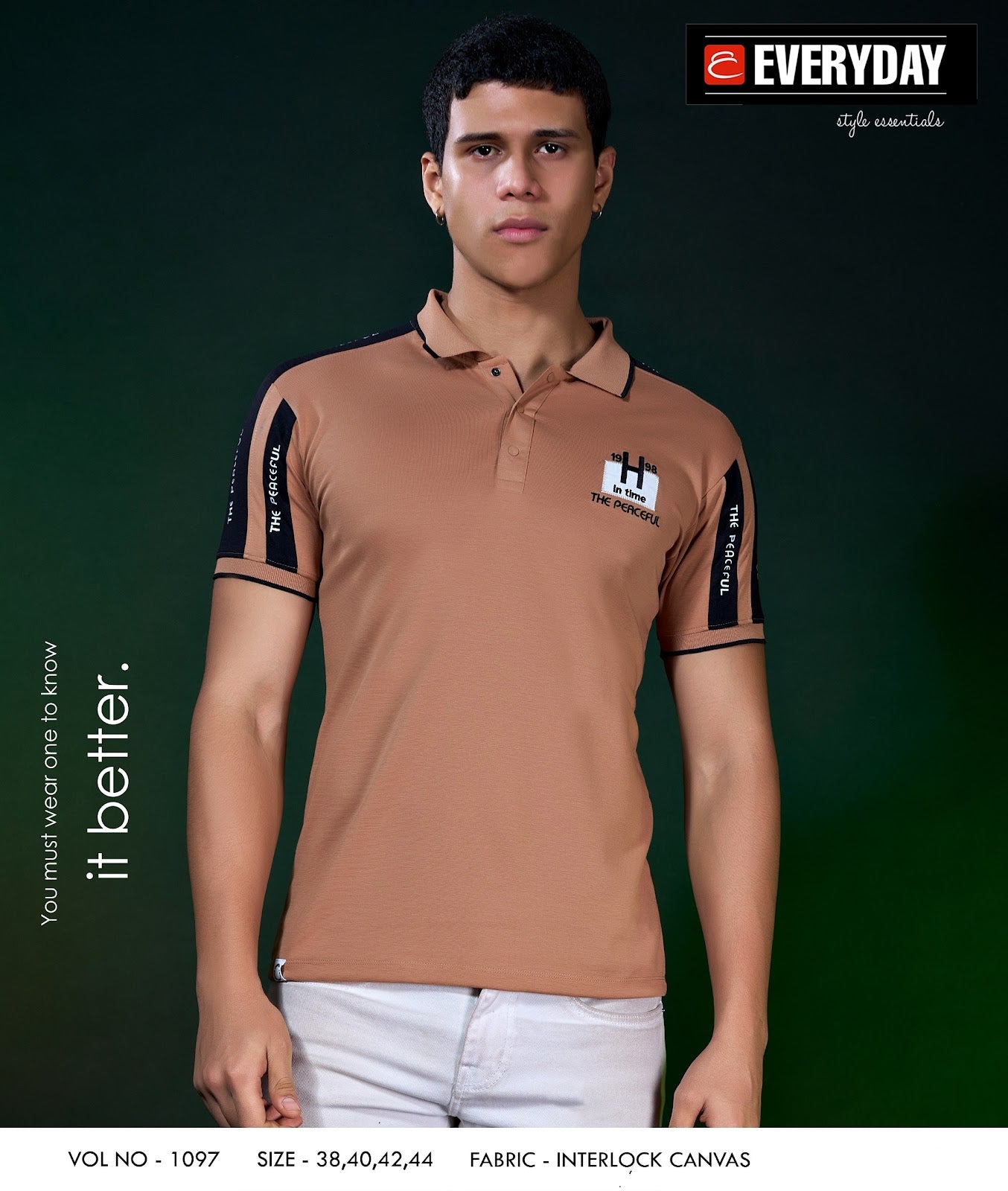 Vol 1097 Everyday Canvas Interlock Mens Tshirts Manufacturer Gujarat