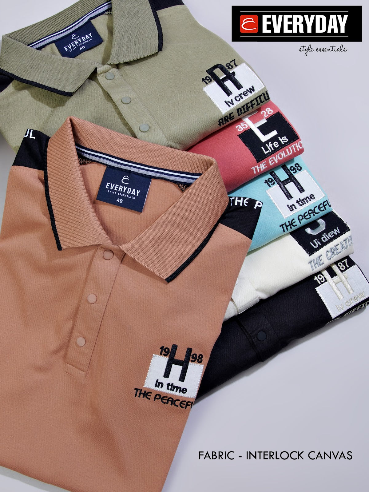 Vol 1097 Everyday Canvas Interlock Mens Tshirts Manufacturer Gujarat