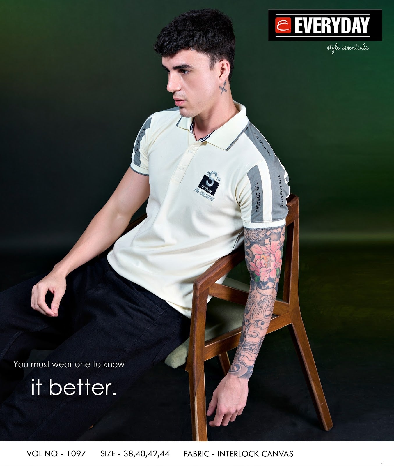 Vol 1097 Everyday Canvas Interlock Mens Tshirts Manufacturer Gujarat