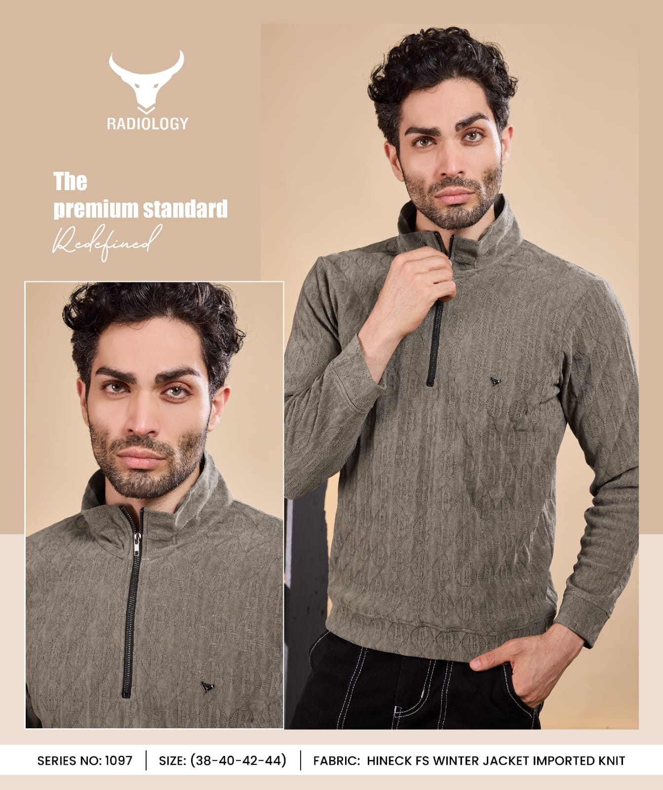 Vol 1097 Radiology Jacquard Knit Mens Tshirts Wholesaler