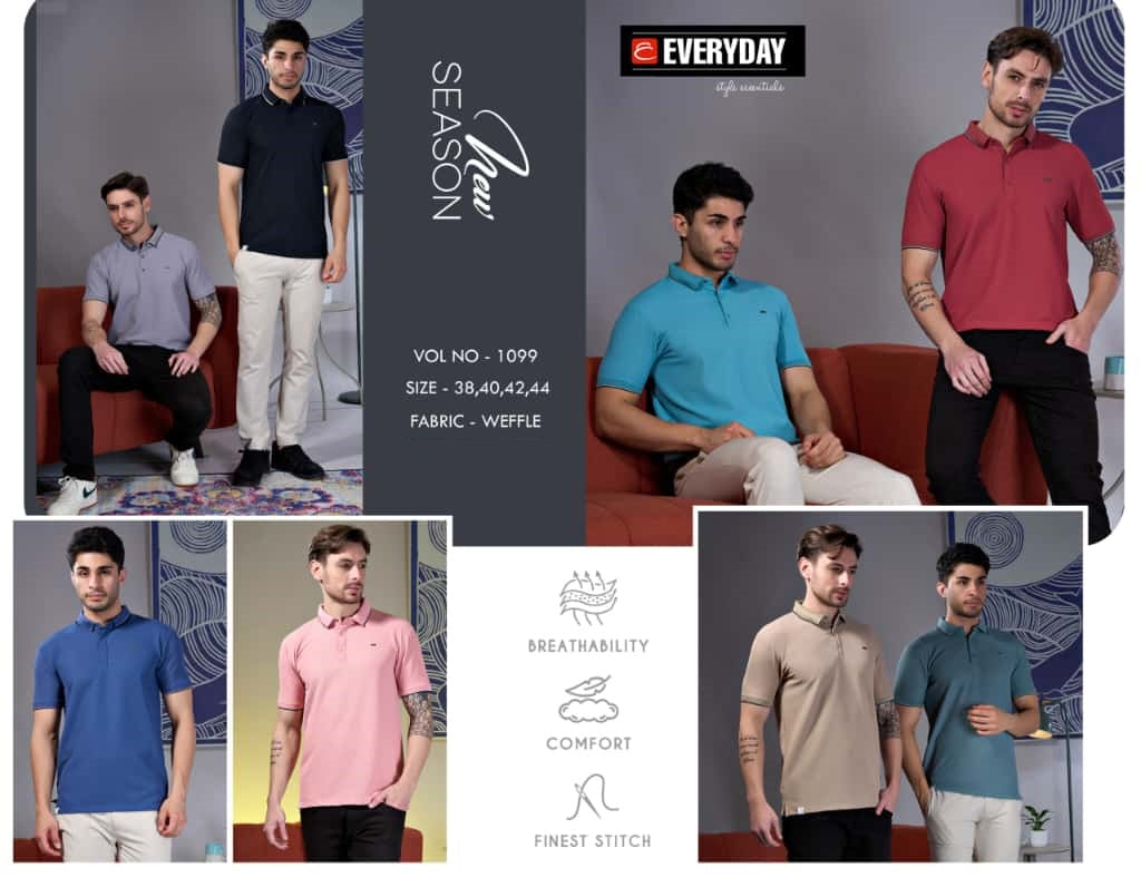Vol 1099 Everyday Knit Mens Tshirts Wholesale Price