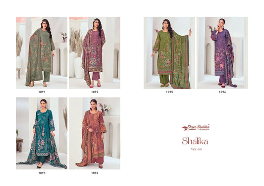 Vol 109 Shree Shalika Fashion Cotton Lawn Pant Style Suits Wholesaler