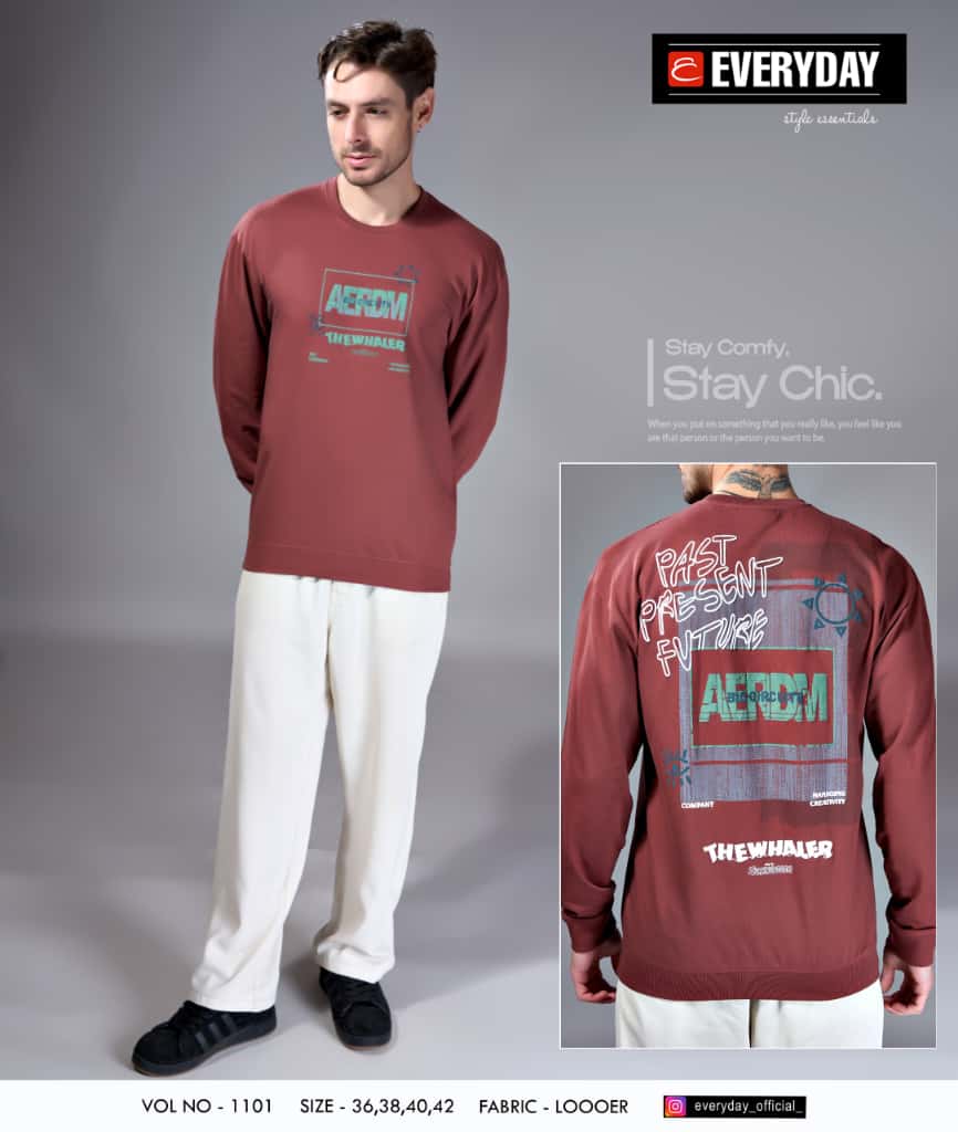 Vol 1101 Everyday Cotton Looper Mens Tshirts Wholesaler Ahmedabad