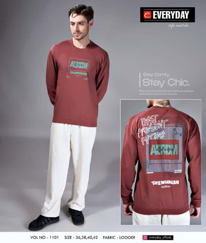 Vol 1101 Everyday Cotton Looper Mens Tshirts Wholesaler Ahmedabad