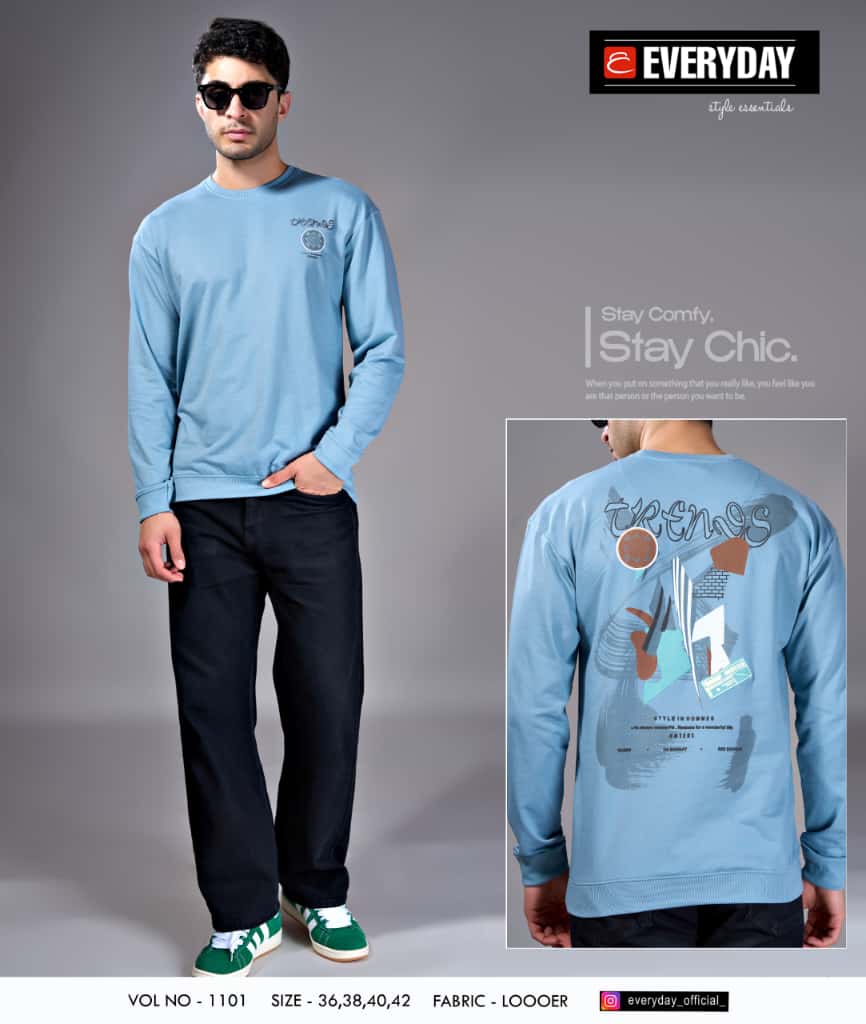 Vol 1101 Everyday Cotton Looper Mens Tshirts Wholesaler Ahmedabad