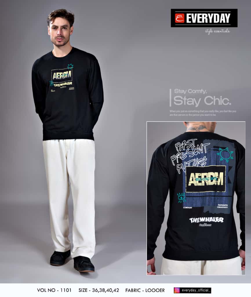 Vol 1101 Everyday Cotton Looper Mens Tshirts Wholesaler Ahmedabad