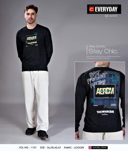 Vol 1101 Everyday Cotton Looper Mens Tshirts Wholesaler Ahmedabad