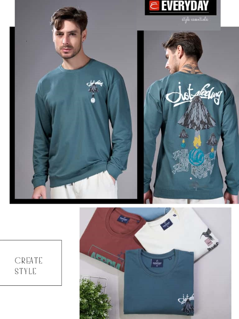 Vol 1101 Everyday Cotton Looper Mens Tshirts Wholesaler Ahmedabad