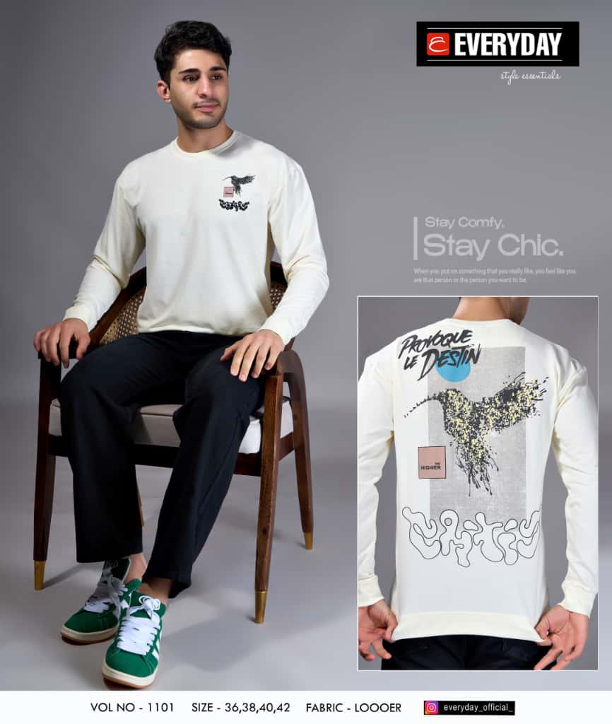 Vol 1101 Everyday Cotton Looper Mens Tshirts Wholesaler Ahmedabad