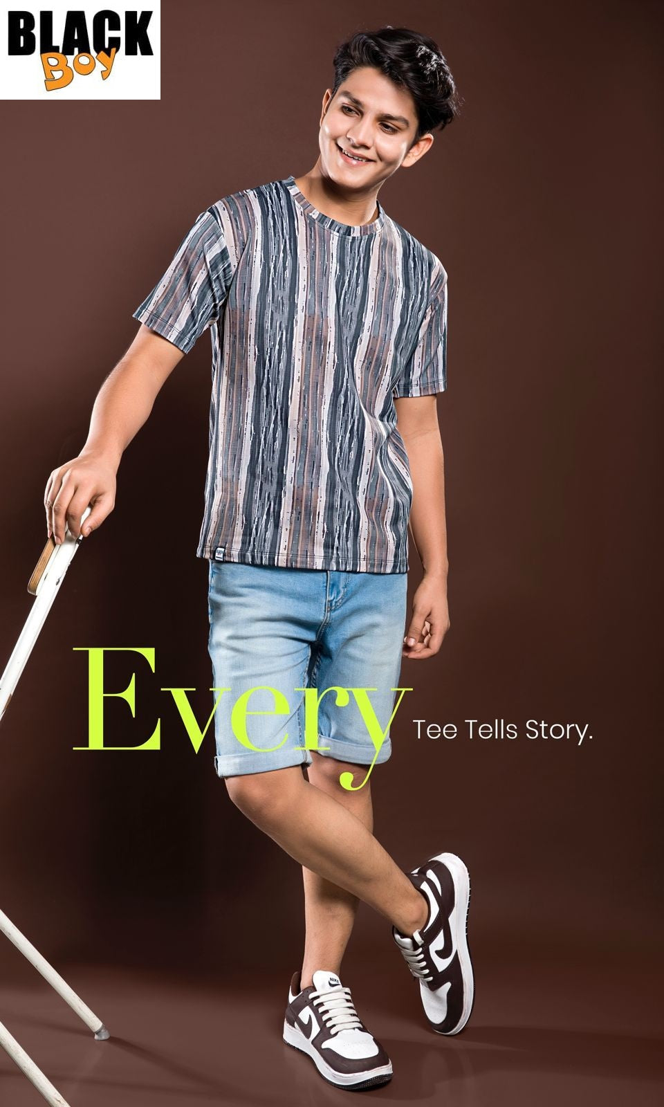 Vol 1107 Black Aop Boys Tshirt Wholesaler Gujarat