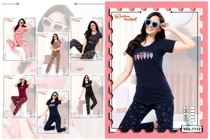 Vol 1112 3108 Ruchee Fashion Hosiery Sinker Pyjama Night Suits Manufacturer Gujarat