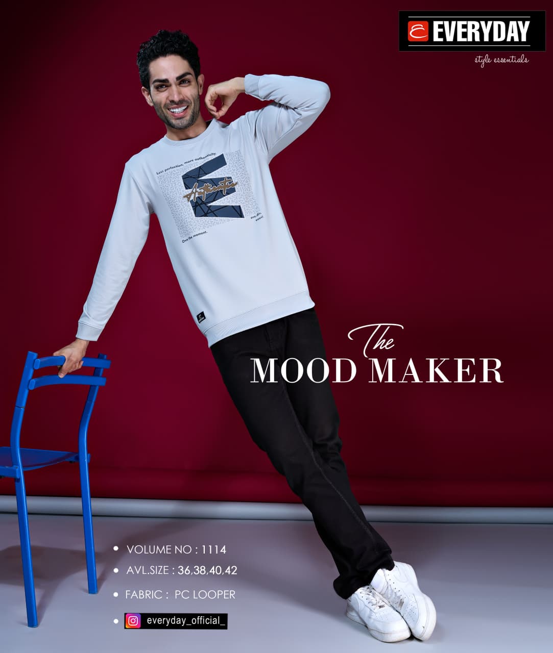 Vol 1114 Everyday Looper Mens Tshirts Exporter Gujarat