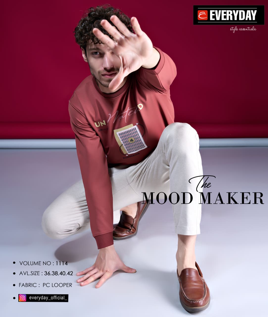 Vol 1114 Everyday Looper Mens Tshirts Exporter Gujarat