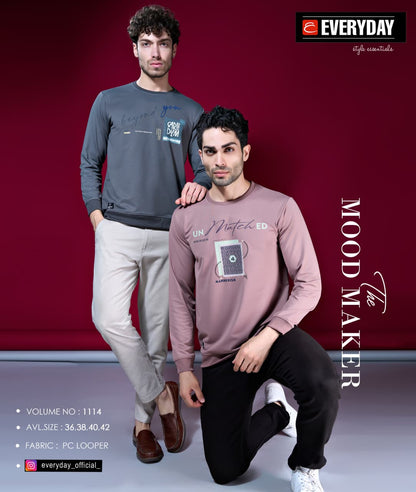 Vol 1114 Everyday Looper Mens Tshirts Exporter Gujarat