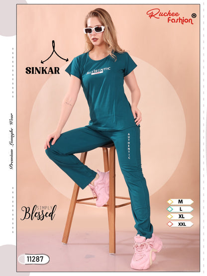 Vol 1114 Ruchee Fashion Heavy Shinkar Hosiery Pyjama Night Suits Exporter India