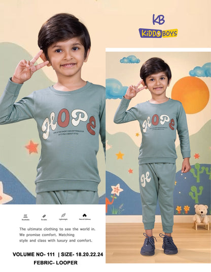 Vol 111 Kiddo Looper Boys Pant Set Manufacturer India