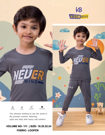 Vol 111 Kiddo Looper Boys Pant Set Manufacturer India