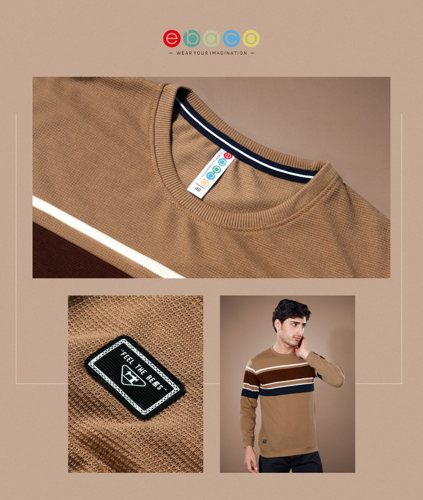 Vol 1122 Ebaco Auto Stripes Mens Tshirts Wholesale Price