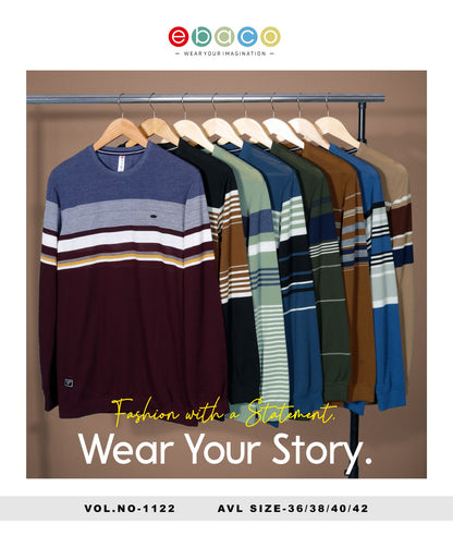 Vol 1122 Ebaco Auto Stripes Mens Tshirts Wholesale Price
