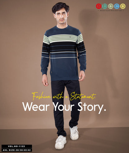 Vol 1122 Ebaco Auto Stripes Mens Tshirts Wholesale Price