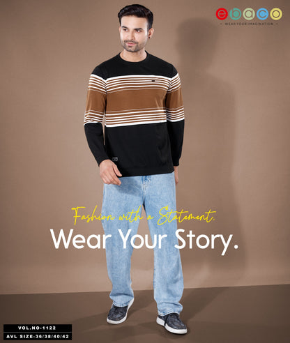 Vol 1122 Ebaco Auto Stripes Mens Tshirts Wholesale Price