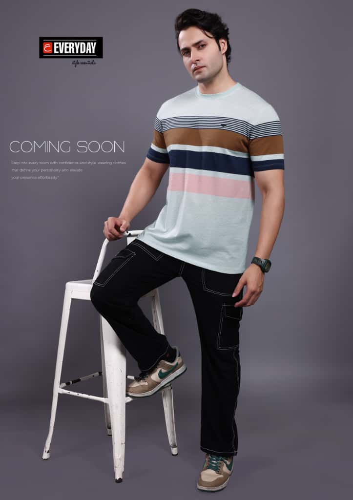 Vol 1125 Everyday Auto Stripes Mens Tshirts Supplier India