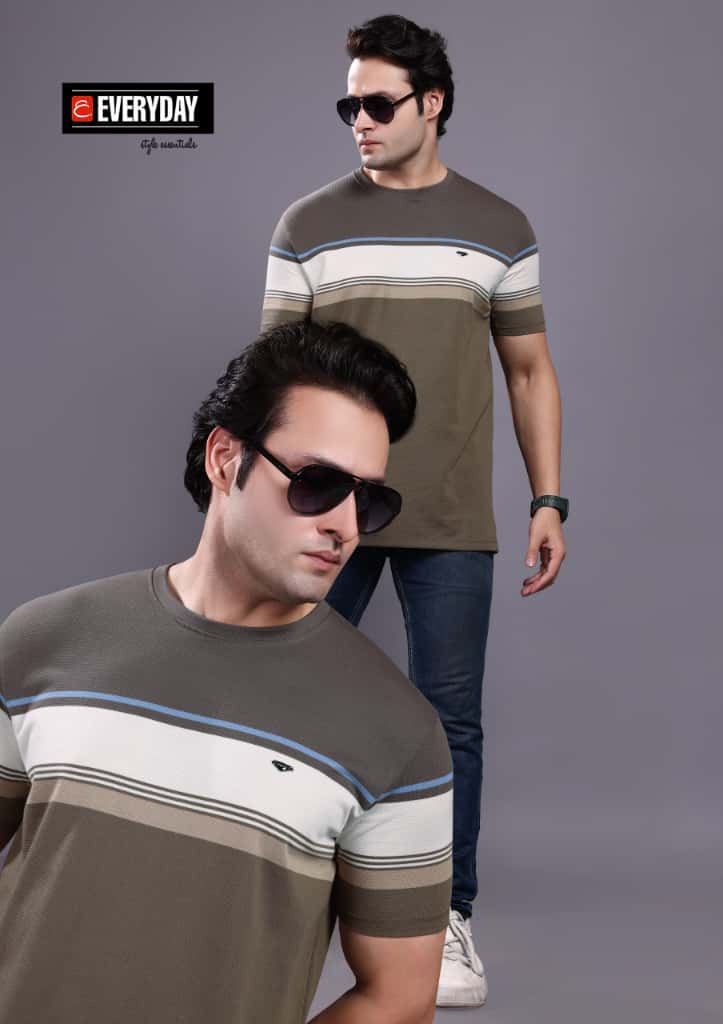 Vol 1125 Everyday Auto Stripes Mens Tshirts Supplier India