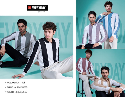 Vol 1128 Everyday Auto Stripes Mens Tshirts Supplier