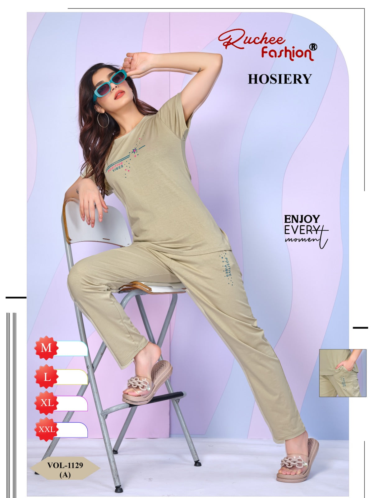 Vol 1129 Ruchee Fashion Hosiery Pyjama Night Suits Exporter Gujarat