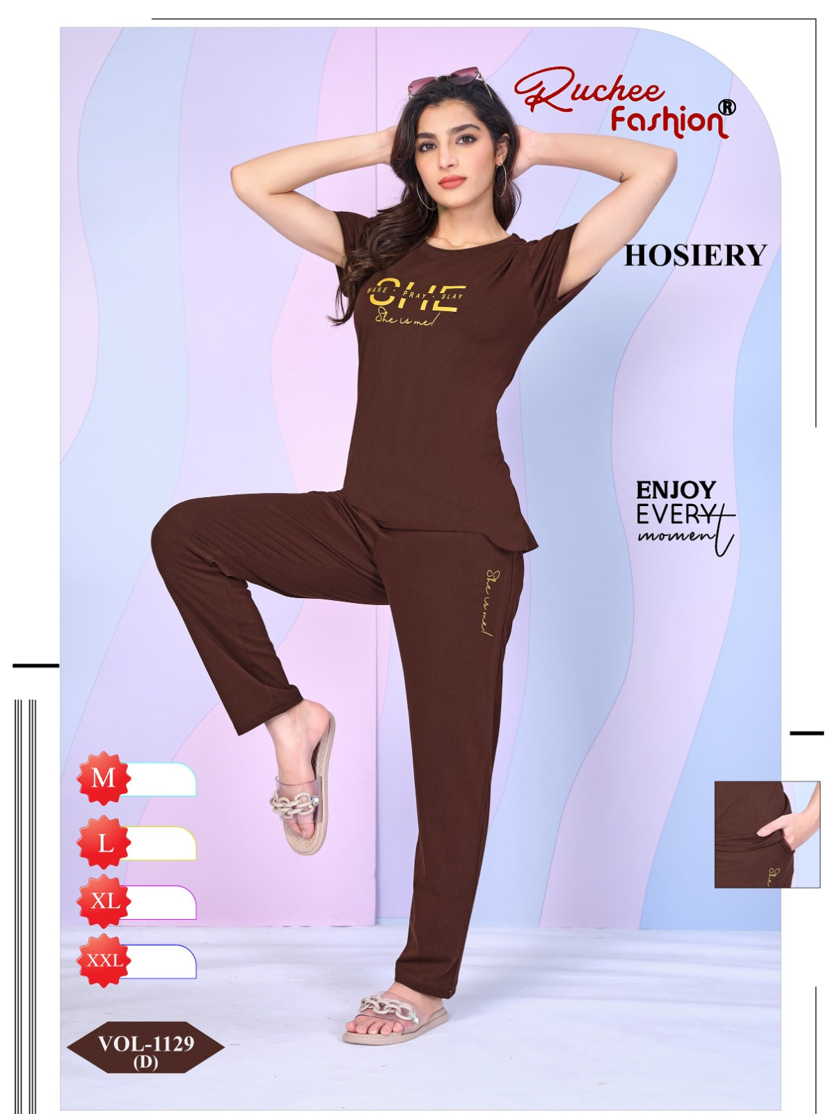 Vol 1129 Ruchee Fashion Hosiery Pyjama Night Suits Exporter Gujarat