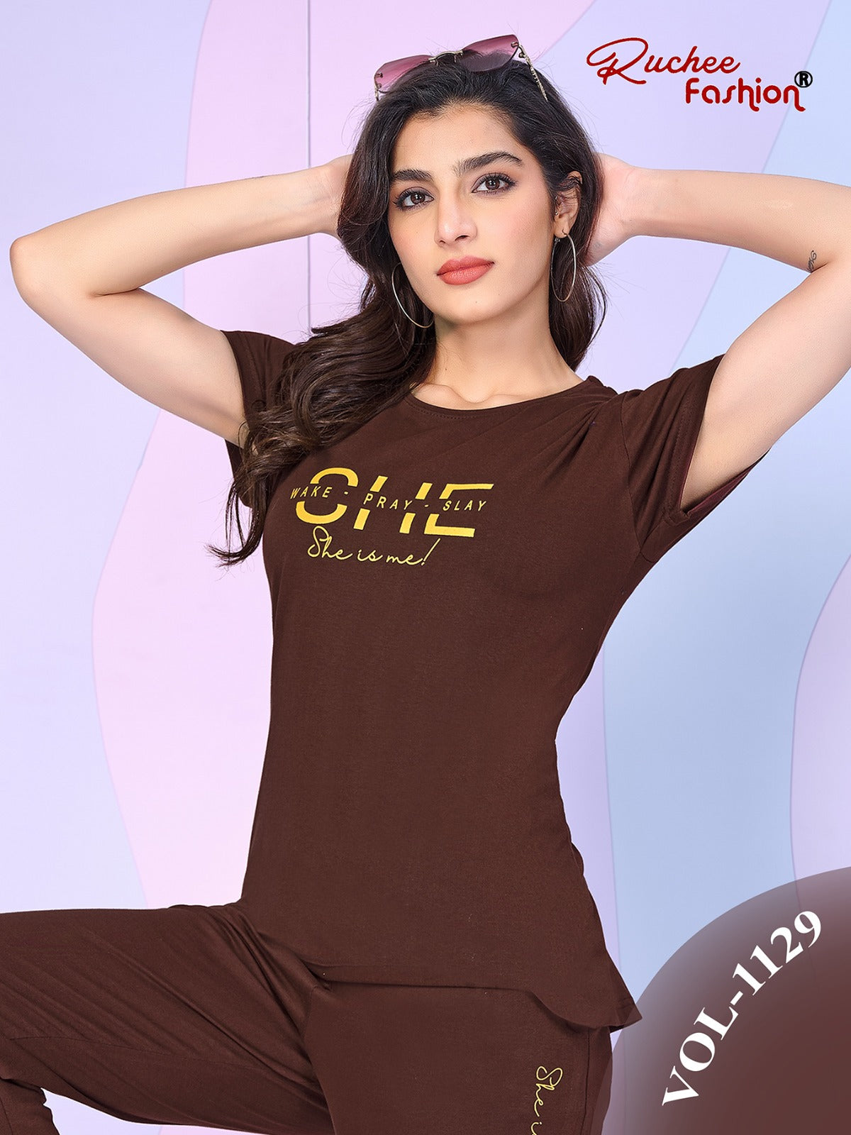 Vol 1129 Ruchee Fashion Hosiery Pyjama Night Suits Exporter Gujarat