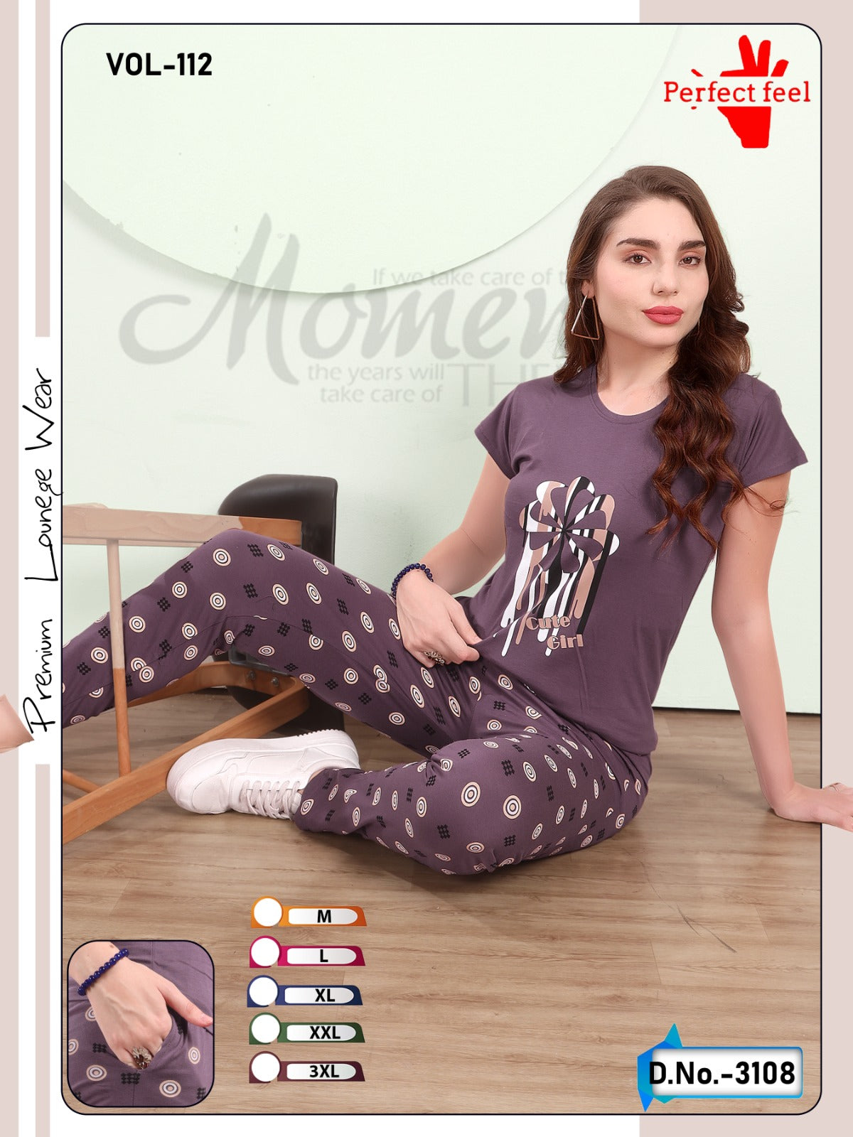 Vol 112 Plain-Print Perfect Feel Hosiery Pyjama Night Suits Manufacturer Gujarat