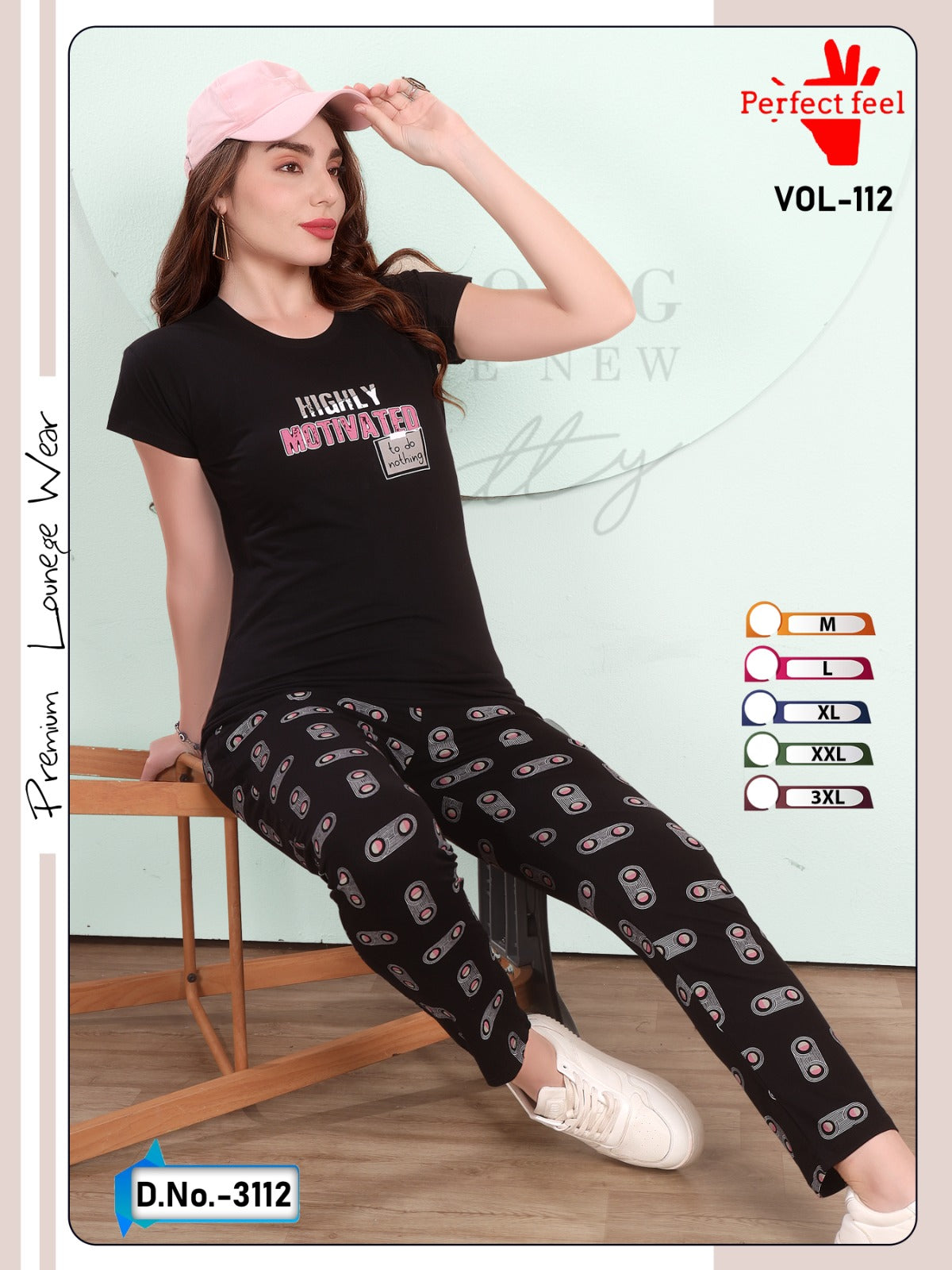 Vol 112 Plain-Print Perfect Feel Hosiery Pyjama Night Suits Manufacturer Gujarat