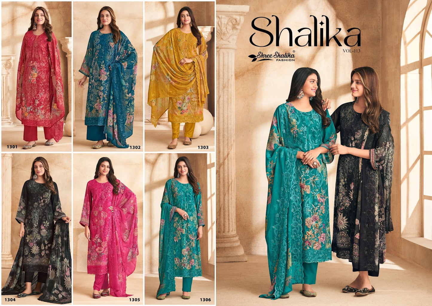 Vol 113 Shree Shalika Fashion Georgette Pant Style Suits Wholesaler India