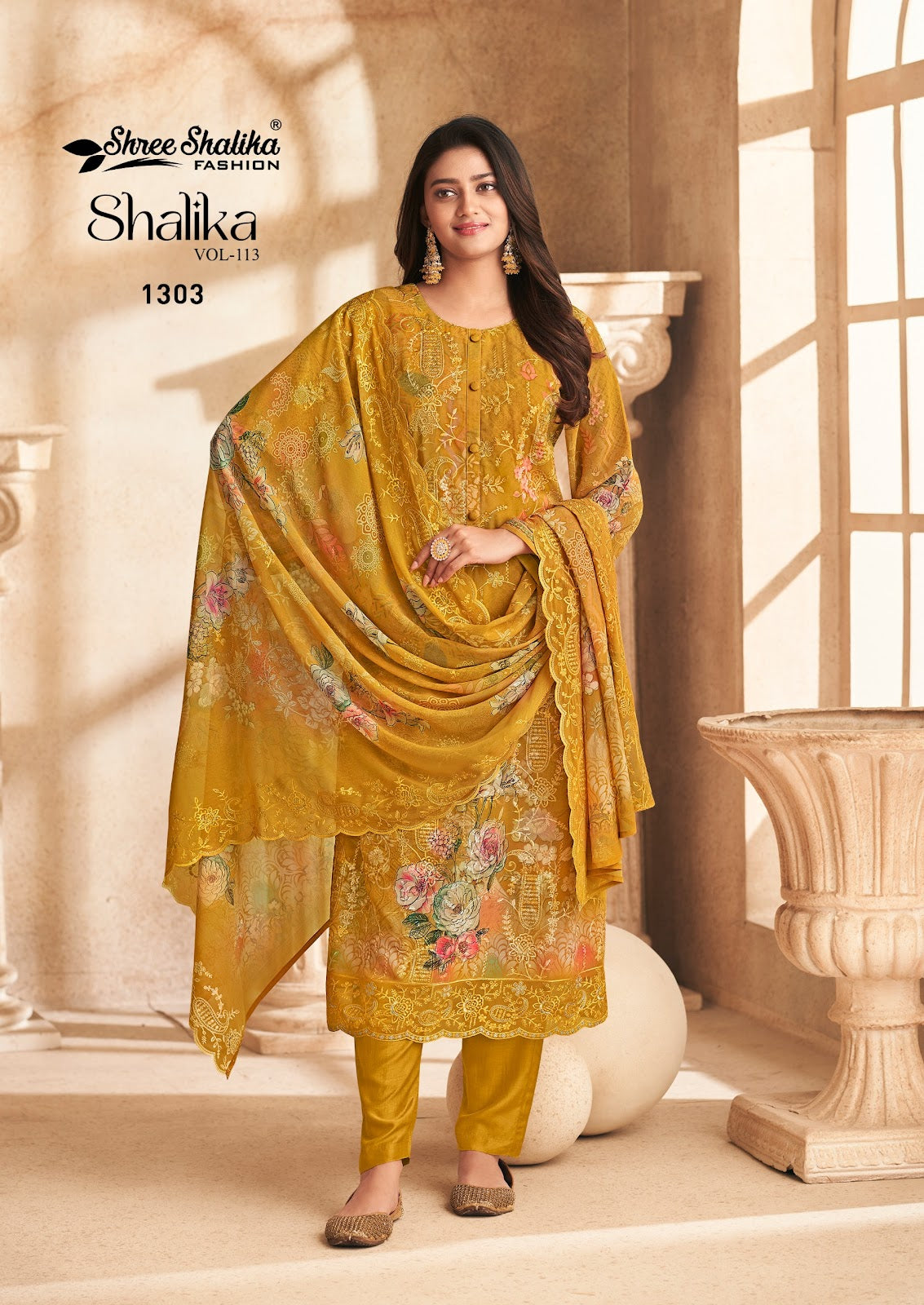 Vol 113 Shree Shalika Fashion Georgette Pant Style Suits Wholesaler India
