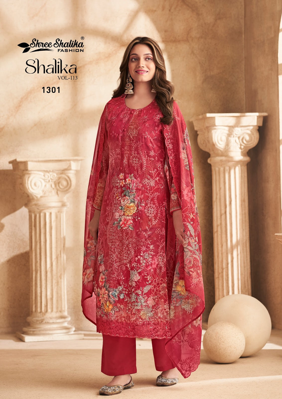Vol 113 Shree Shalika Fashion Georgette Pant Style Suits Wholesaler India
