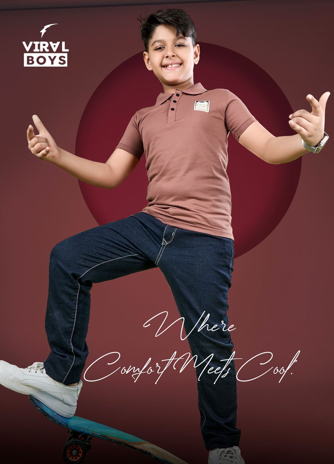 Vol 113 Viral Canvas Interlock Boys Tshirt Manufacturer