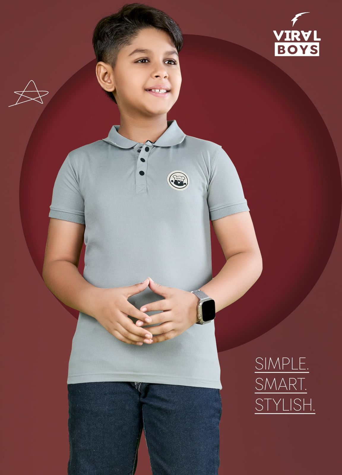 Vol 113 Viral Canvas Interlock Boys Tshirt Manufacturer