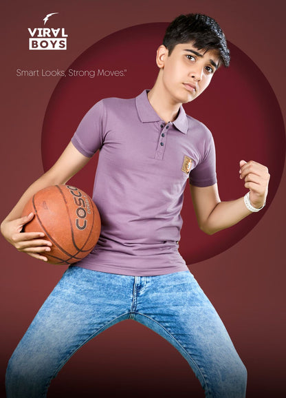 Vol 113 Viral Canvas Interlock Boys Tshirt Manufacturer