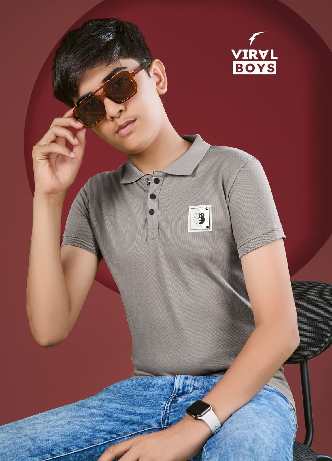 Vol 113 Viral Canvas Interlock Boys Tshirt Manufacturer