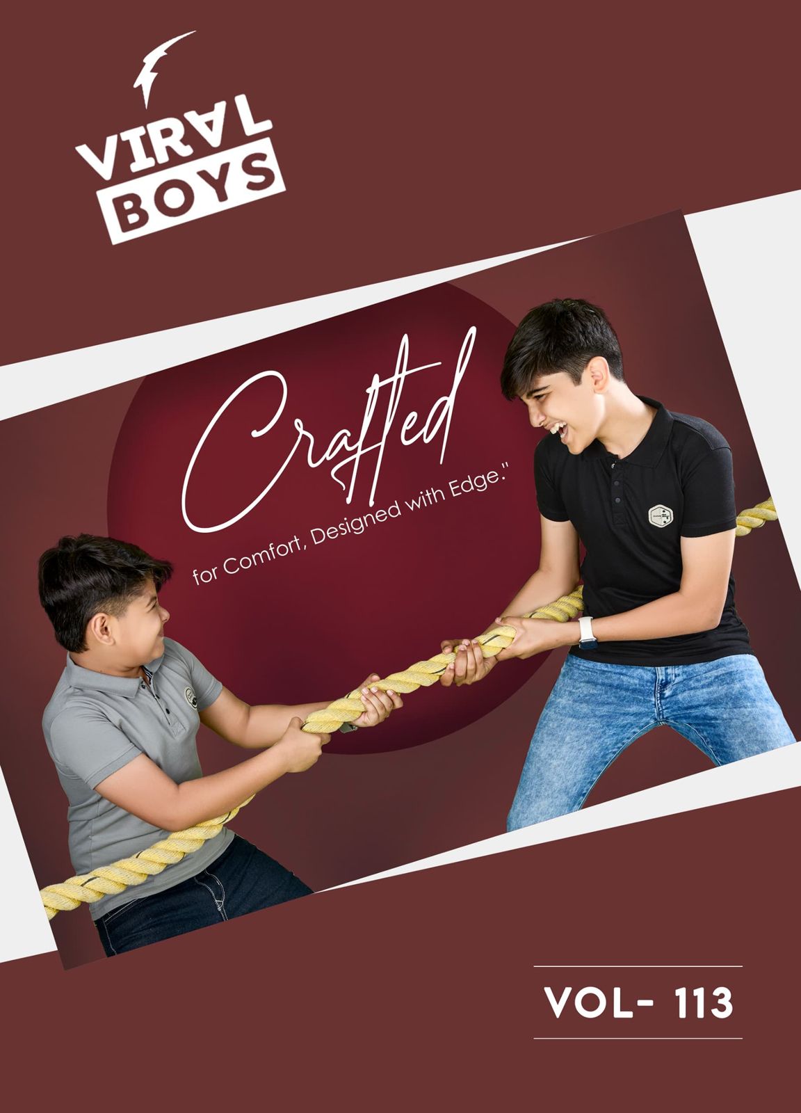 Vol 113 Viral Canvas Interlock Boys Tshirt Manufacturer