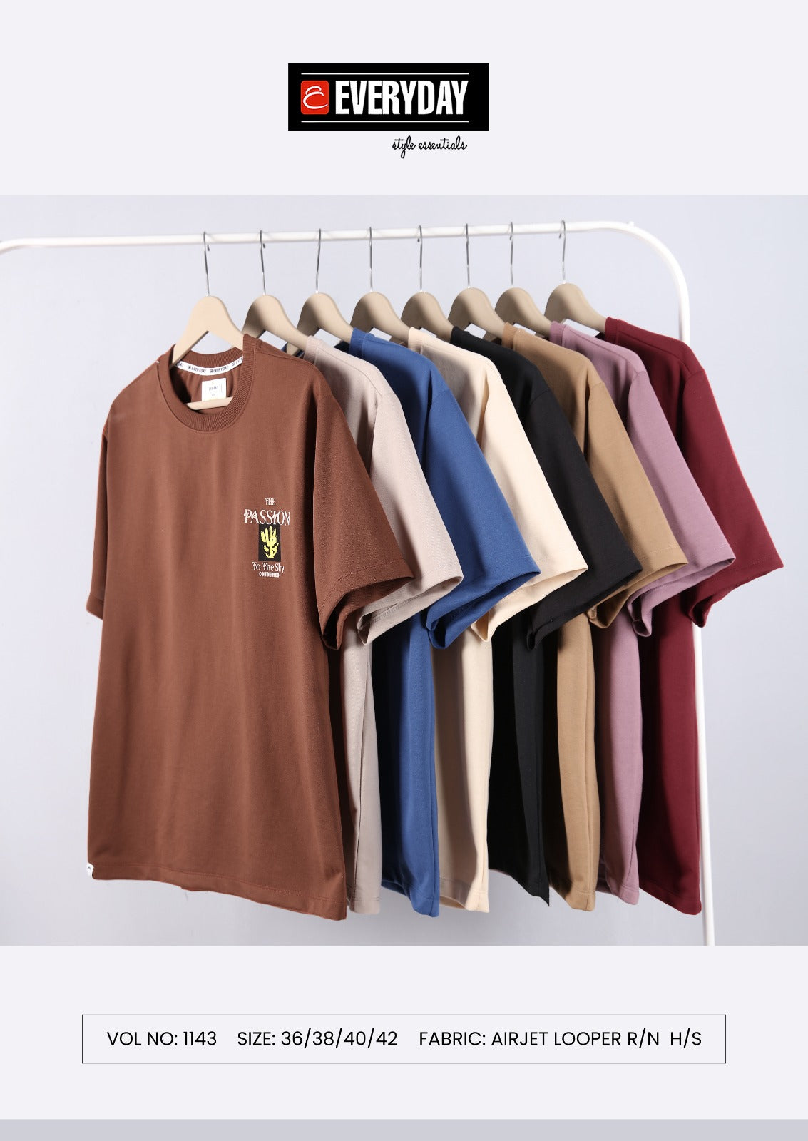 Vol 1143 Everyday Looper Unisex Tshirt Wholesaler Gujarat
