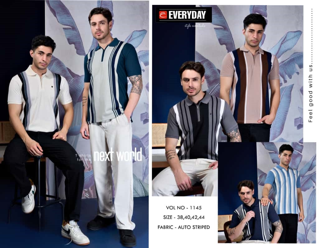 Vol 1145 Everyday Vertical Mens Tshirts Wholesaler India
