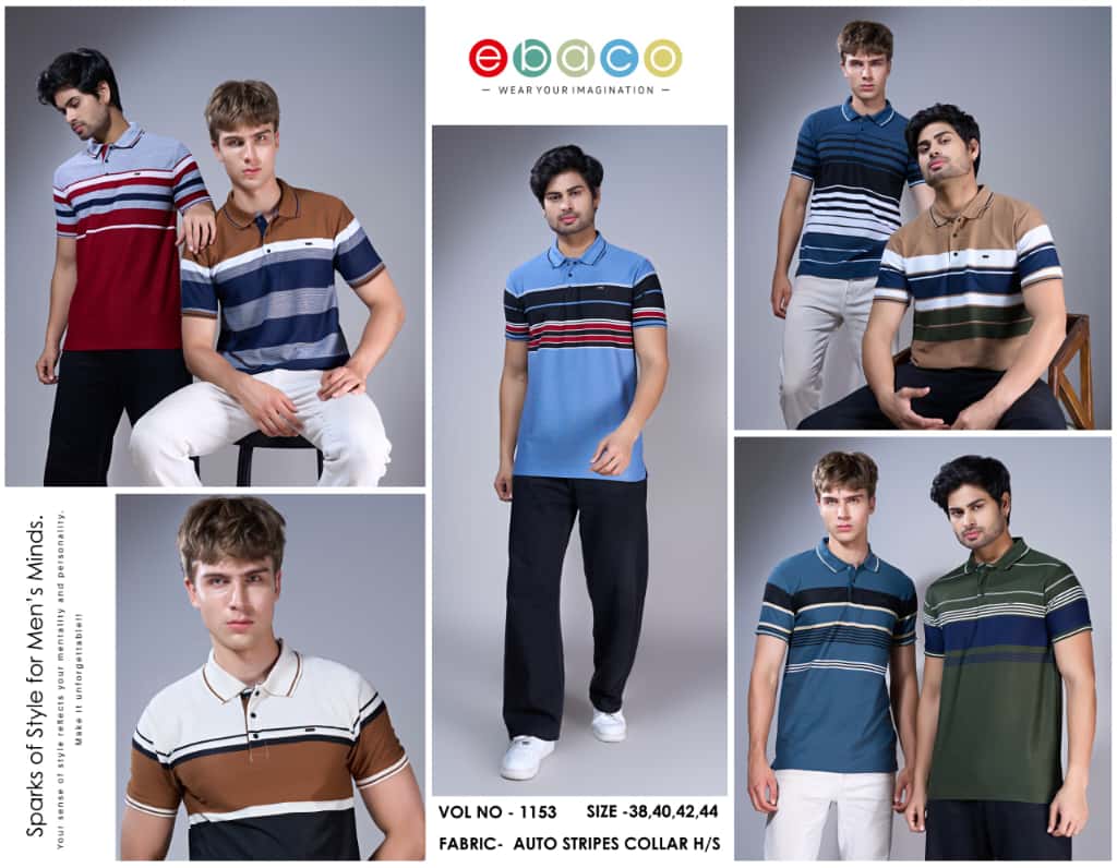 Vol 1153 Ebaco Knit Mens Tshirts Wholesaler India