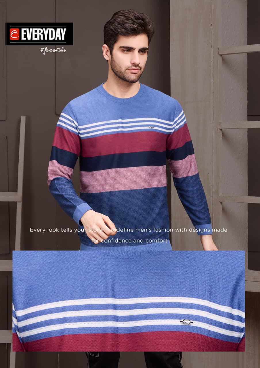 Vol 1158 Everyday Auto Stripes Mens Tshirts Wholesaler India