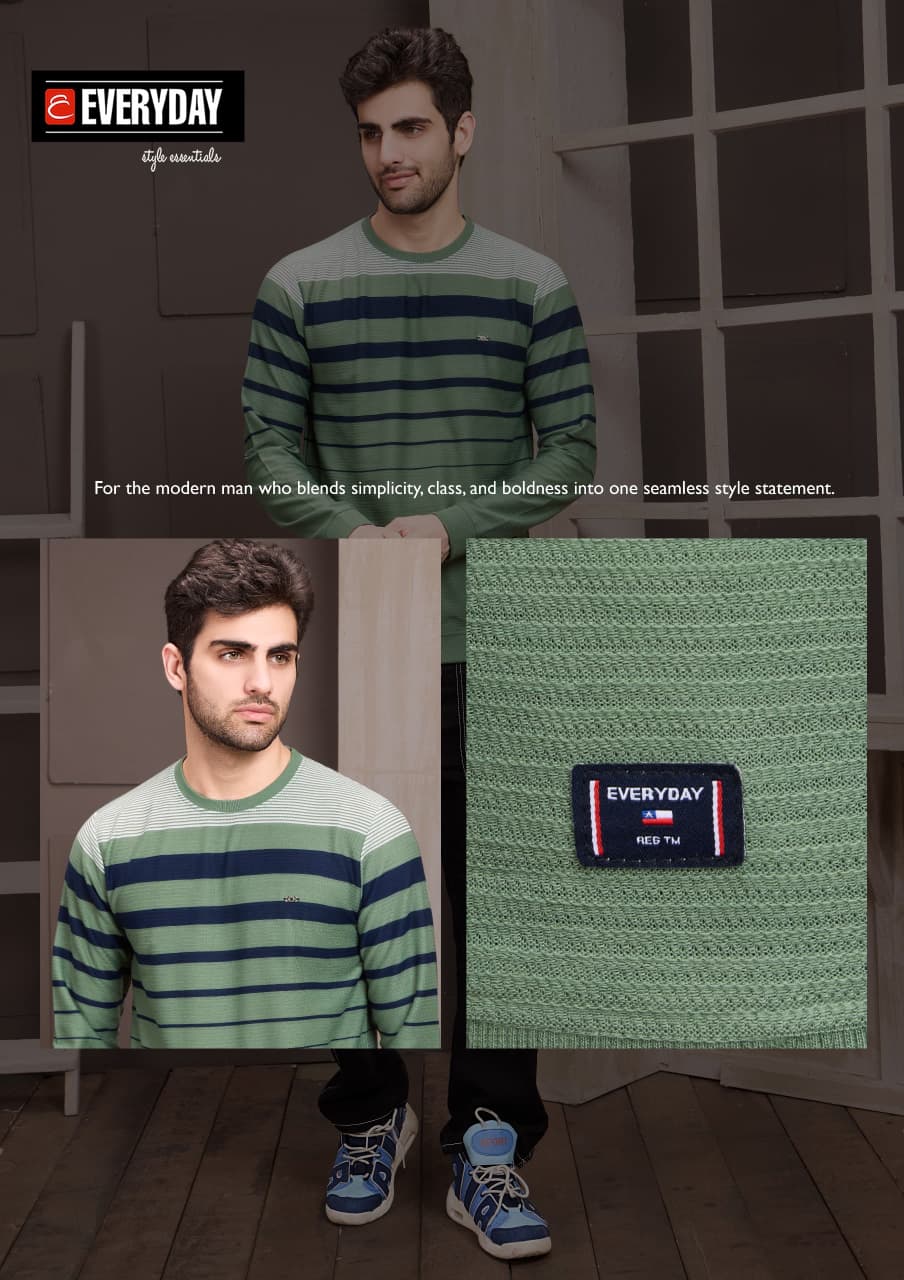 Vol 1158 Everyday Auto Stripes Mens Tshirts Wholesaler India