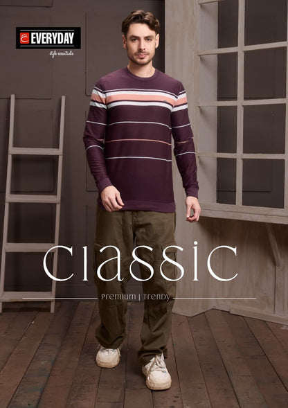 Vol 1158 Everyday Auto Stripes Mens Tshirts Wholesaler India