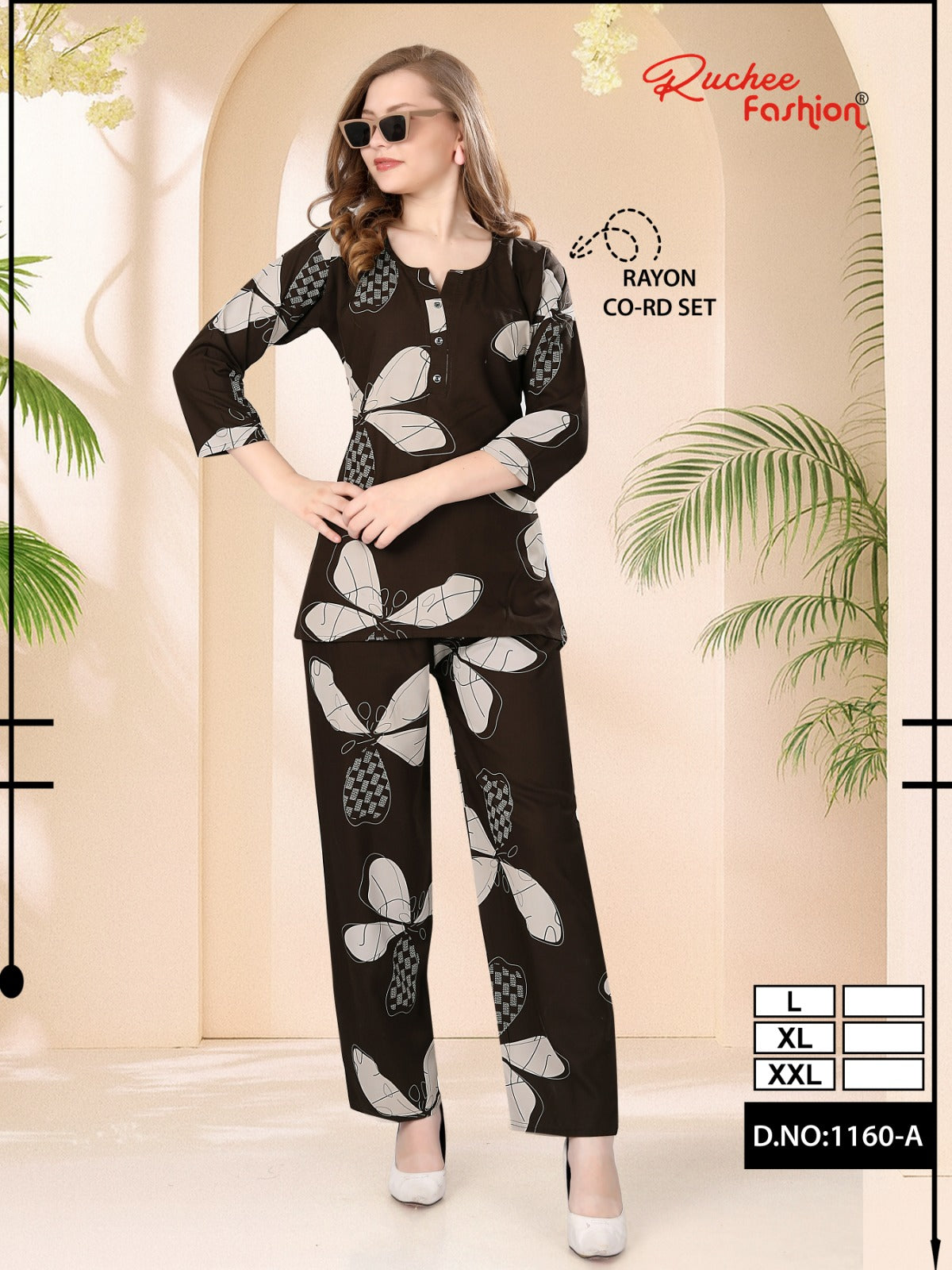 Vol 1160 Ruchee Fashion Rayon Co Ord Set Exporter Ahmedabad