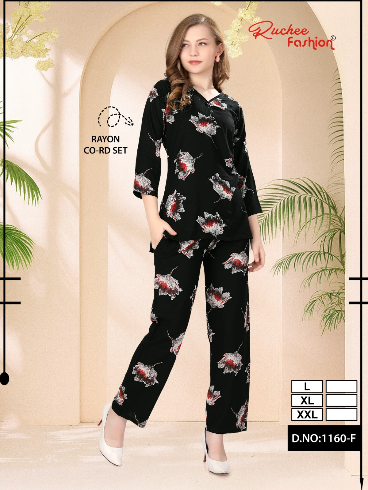 Vol 1160 Ruchee Fashion Rayon Co Ord Set Exporter Ahmedabad