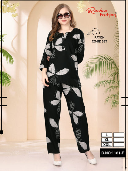 Vol 1161 Ruchee Fashion Rayon Co Ord Set Supplier Ahmedabad